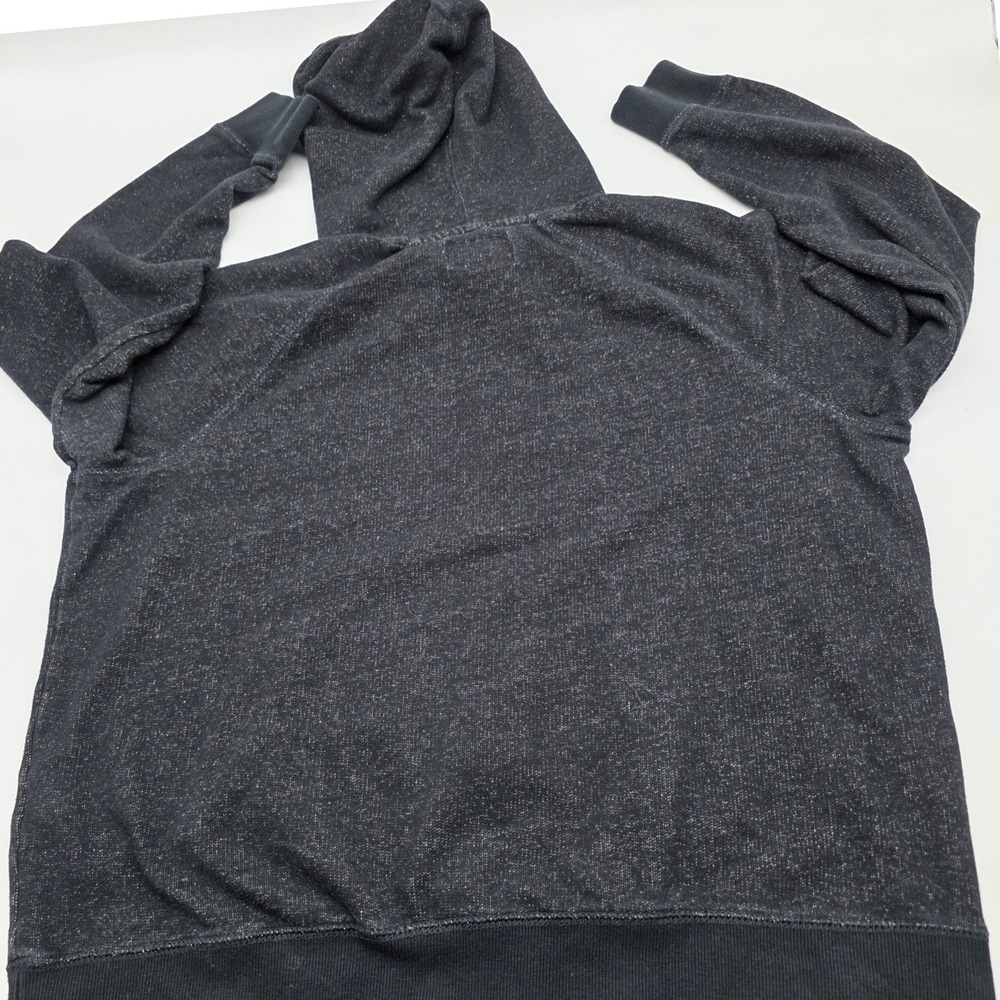 Roots Salt & Pepper Hoodie Mens XL Grey Flocked Beaver Logo Pullover Grunge - Picture 3 of 7